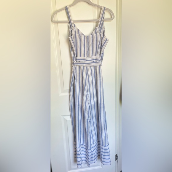 Linen Lux Striped Jumpsuit/Pantsuit - Picture 2 of 4